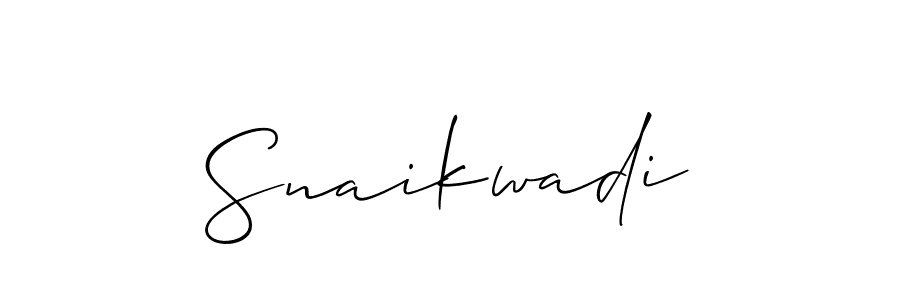Make a beautiful signature design for name Snaikwadi. Use this online signature maker to create a handwritten signature for free. Snaikwadi signature style 2 images and pictures png