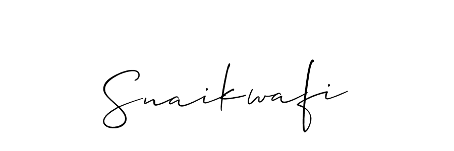 Once you've used our free online signature maker to create your best signature Allison_Script style, it's time to enjoy all of the benefits that Snaikwafi name signing documents. Snaikwafi signature style 2 images and pictures png
