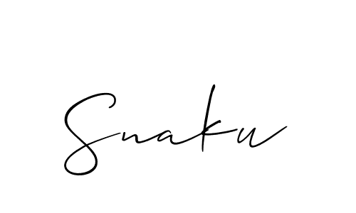 Also we have Snaku name is the best signature style. Create professional handwritten signature collection using Allison_Script autograph style. Snaku signature style 2 images and pictures png