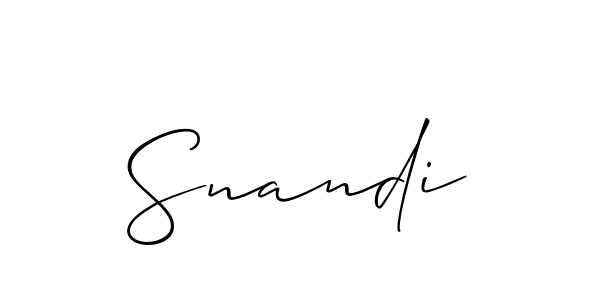 You should practise on your own different ways (Allison_Script) to write your name (Snandi) in signature. don't let someone else do it for you. Snandi signature style 2 images and pictures png