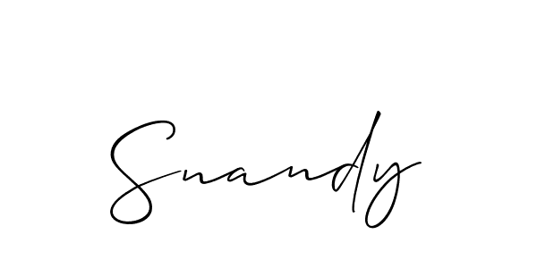 It looks lik you need a new signature style for name Snandy. Design unique handwritten (Allison_Script) signature with our free signature maker in just a few clicks. Snandy signature style 2 images and pictures png