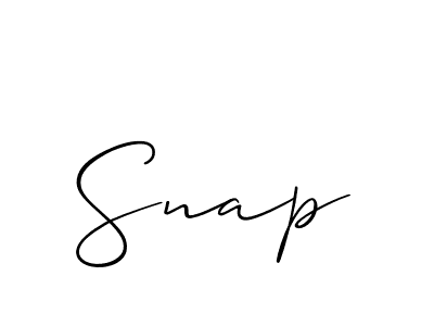 Also we have Snap name is the best signature style. Create professional handwritten signature collection using Allison_Script autograph style. Snap signature style 2 images and pictures png