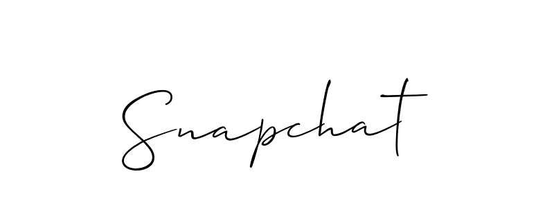 You should practise on your own different ways (Allison_Script) to write your name (Snapchat) in signature. don't let someone else do it for you. Snapchat signature style 2 images and pictures png