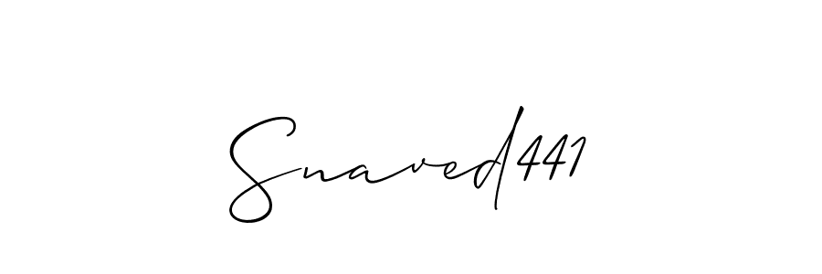 Once you've used our free online signature maker to create your best signature Allison_Script style, it's time to enjoy all of the benefits that Snaved441 name signing documents. Snaved441 signature style 2 images and pictures png