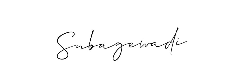 Once you've used our free online signature maker to create your best signature Allison_Script style, it's time to enjoy all of the benefits that Snbagewadi name signing documents. Snbagewadi signature style 2 images and pictures png