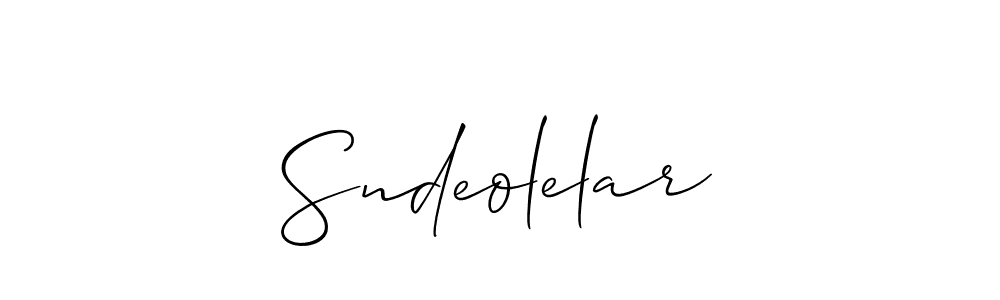 How to make Sndeolelar signature? Allison_Script is a professional autograph style. Create handwritten signature for Sndeolelar name. Sndeolelar signature style 2 images and pictures png