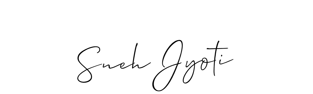 Similarly Allison_Script is the best handwritten signature design. Signature creator online .You can use it as an online autograph creator for name Sneh Jyoti. Sneh Jyoti signature style 2 images and pictures png