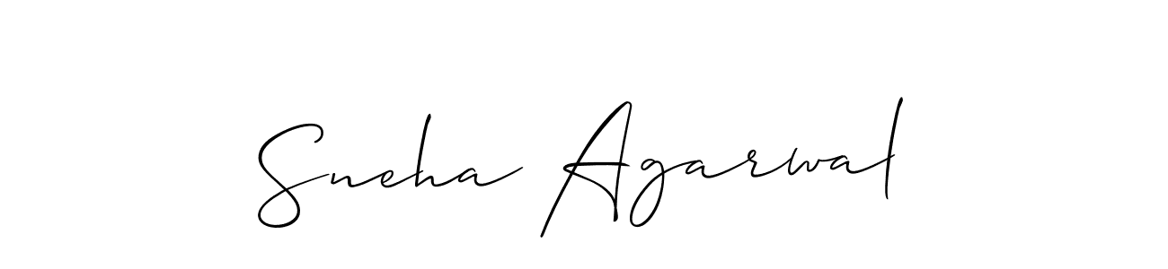 Also we have Sneha Agarwal name is the best signature style. Create professional handwritten signature collection using Allison_Script autograph style. Sneha Agarwal signature style 2 images and pictures png