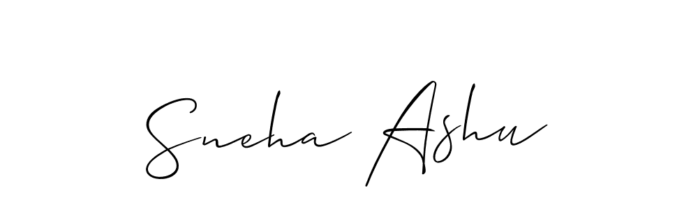 if you are searching for the best signature style for your name Sneha Ashu. so please give up your signature search. here we have designed multiple signature styles  using Allison_Script. Sneha Ashu signature style 2 images and pictures png
