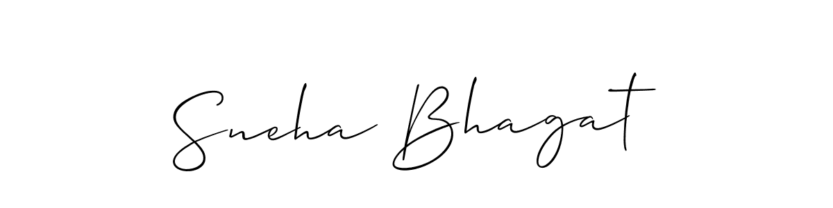 Use a signature maker to create a handwritten signature online. With this signature software, you can design (Allison_Script) your own signature for name Sneha Bhagat. Sneha Bhagat signature style 2 images and pictures png