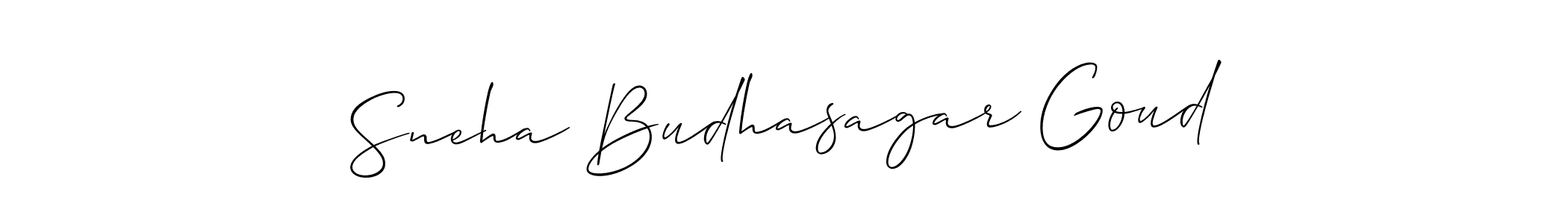 This is the best signature style for the Sneha Budhasagar Goud name. Also you like these signature font (Allison_Script). Mix name signature. Sneha Budhasagar Goud signature style 2 images and pictures png