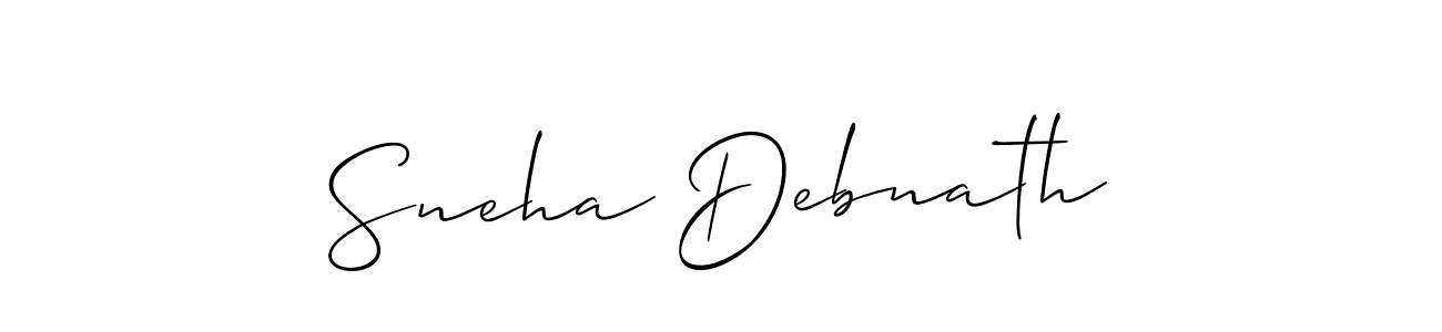 if you are searching for the best signature style for your name Sneha Debnath. so please give up your signature search. here we have designed multiple signature styles  using Allison_Script. Sneha Debnath signature style 2 images and pictures png