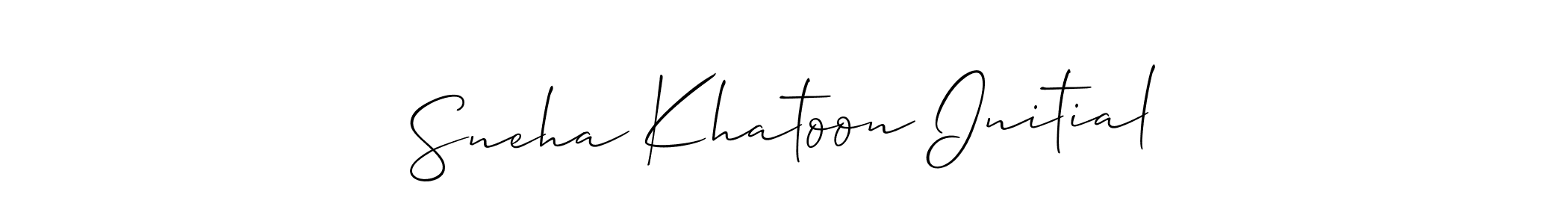 Use a signature maker to create a handwritten signature online. With this signature software, you can design (Allison_Script) your own signature for name Sneha Khatoon Initial. Sneha Khatoon Initial signature style 2 images and pictures png