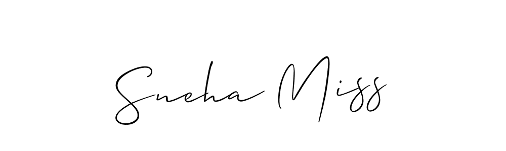 Create a beautiful signature design for name Sneha Miss. With this signature (Allison_Script) fonts, you can make a handwritten signature for free. Sneha Miss signature style 2 images and pictures png