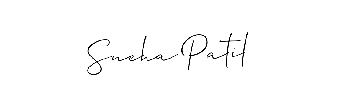 Sneha Patil stylish signature style. Best Handwritten Sign (Allison_Script) for my name. Handwritten Signature Collection Ideas for my name Sneha Patil. Sneha Patil signature style 2 images and pictures png