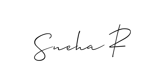 if you are searching for the best signature style for your name Sneha R. so please give up your signature search. here we have designed multiple signature styles  using Allison_Script. Sneha R signature style 2 images and pictures png