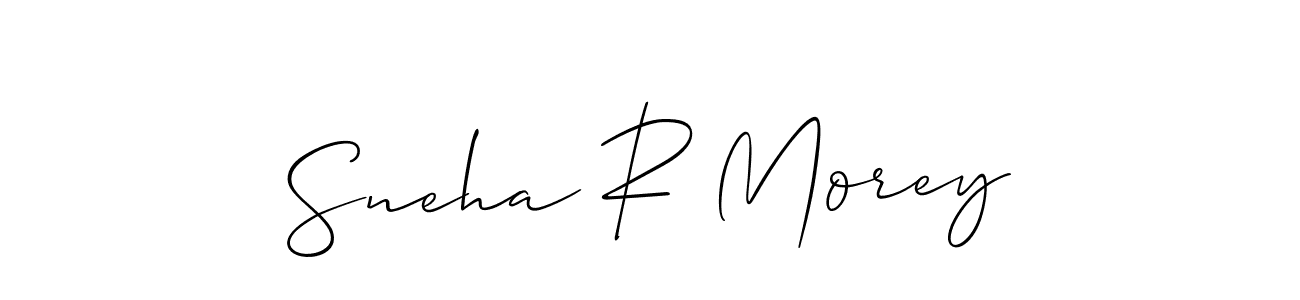 How to Draw Sneha R Morey signature style? Allison_Script is a latest design signature styles for name Sneha R Morey. Sneha R Morey signature style 2 images and pictures png