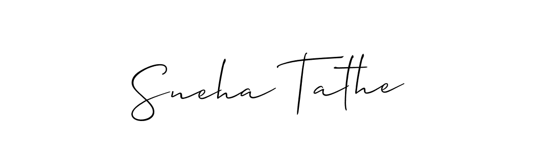 Best and Professional Signature Style for Sneha Tathe. Allison_Script Best Signature Style Collection. Sneha Tathe signature style 2 images and pictures png