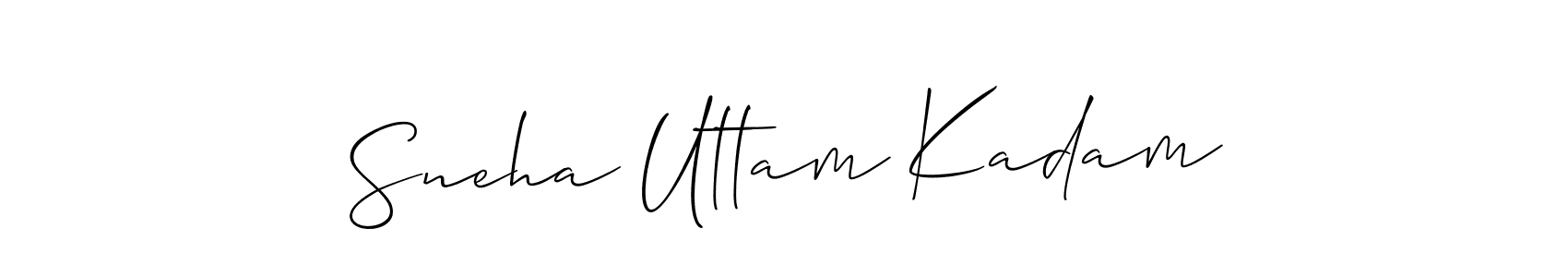 How to make Sneha Uttam Kadam signature? Allison_Script is a professional autograph style. Create handwritten signature for Sneha Uttam Kadam name. Sneha Uttam Kadam signature style 2 images and pictures png