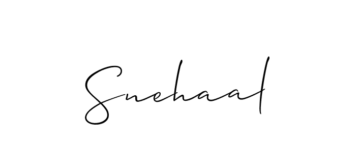 How to make Snehaal name signature. Use Allison_Script style for creating short signs online. This is the latest handwritten sign. Snehaal signature style 2 images and pictures png