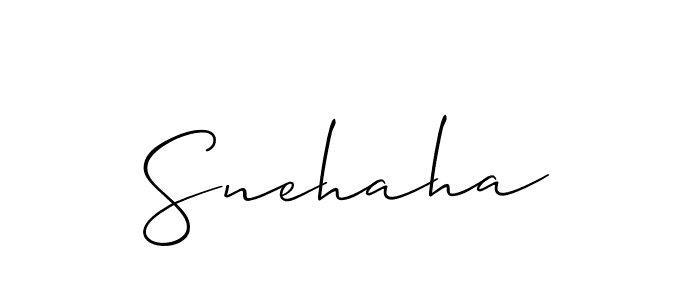 Use a signature maker to create a handwritten signature online. With this signature software, you can design (Allison_Script) your own signature for name Snehaha. Snehaha signature style 2 images and pictures png