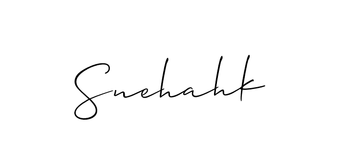 if you are searching for the best signature style for your name Snehahk. so please give up your signature search. here we have designed multiple signature styles  using Allison_Script. Snehahk signature style 2 images and pictures png