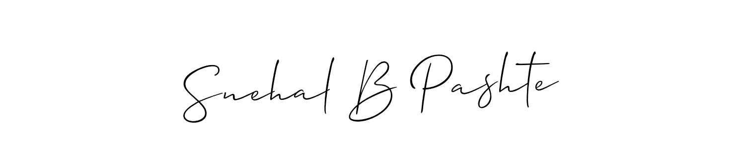 You should practise on your own different ways (Allison_Script) to write your name (Snehal B Pashte) in signature. don't let someone else do it for you. Snehal B Pashte signature style 2 images and pictures png