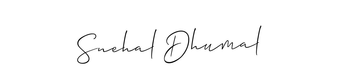 You should practise on your own different ways (Allison_Script) to write your name (Snehal Dhumal) in signature. don't let someone else do it for you. Snehal Dhumal signature style 2 images and pictures png
