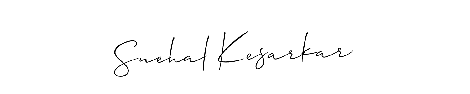 This is the best signature style for the Snehal Kesarkar name. Also you like these signature font (Allison_Script). Mix name signature. Snehal Kesarkar signature style 2 images and pictures png