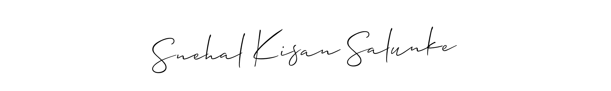 Best and Professional Signature Style for Snehal Kisan Salunke. Allison_Script Best Signature Style Collection. Snehal Kisan Salunke signature style 2 images and pictures png