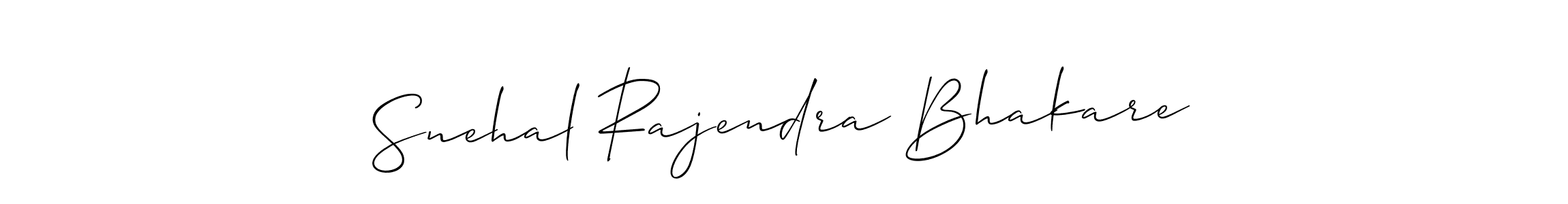 Use a signature maker to create a handwritten signature online. With this signature software, you can design (Allison_Script) your own signature for name Snehal Rajendra Bhakare. Snehal Rajendra Bhakare signature style 2 images and pictures png