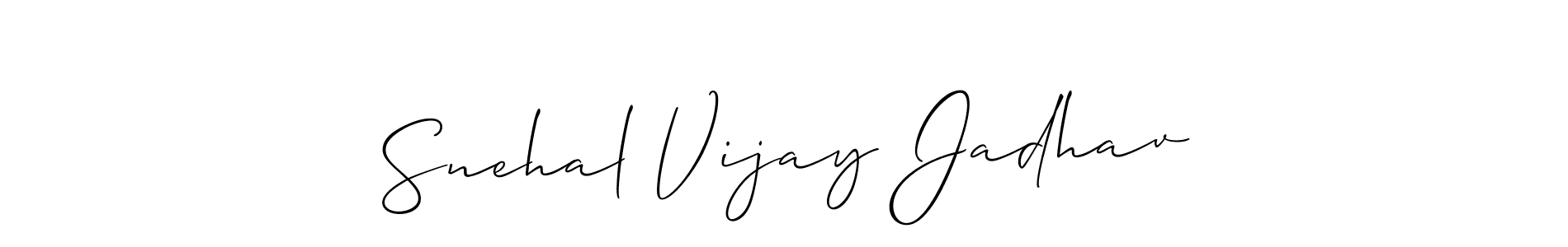 See photos of Snehal Vijay Jadhav official signature by Spectra . Check more albums & portfolios. Read reviews & check more about Allison_Script font. Snehal Vijay Jadhav signature style 2 images and pictures png