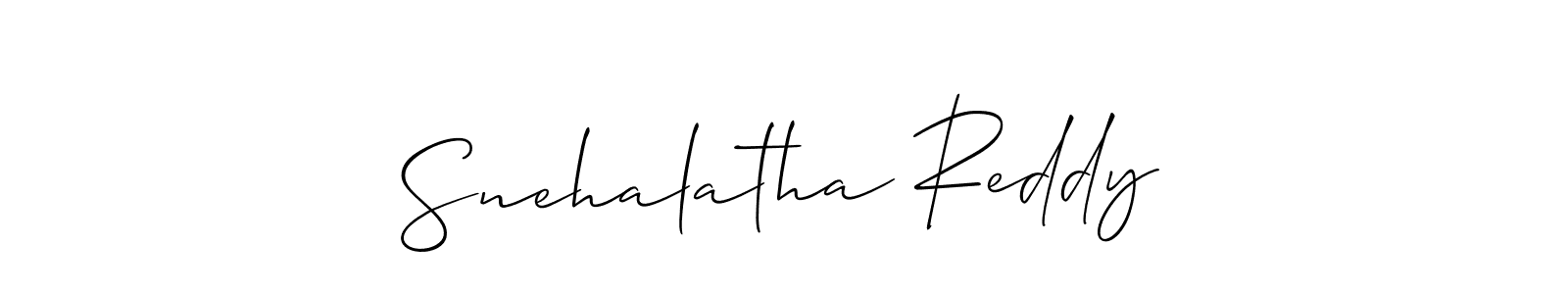 Make a beautiful signature design for name Snehalatha Reddy. Use this online signature maker to create a handwritten signature for free. Snehalatha Reddy signature style 2 images and pictures png