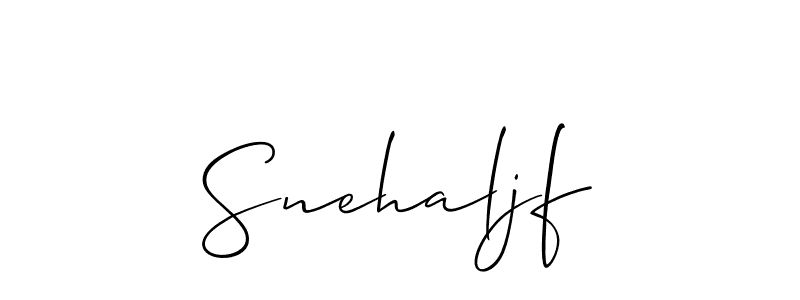 Make a beautiful signature design for name Snehaljf. Use this online signature maker to create a handwritten signature for free. Snehaljf signature style 2 images and pictures png