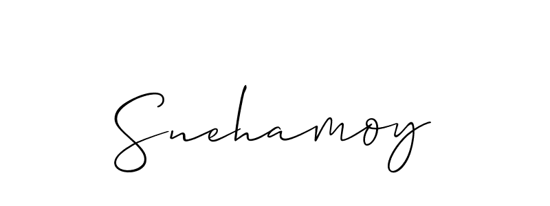 Also we have Snehamoy name is the best signature style. Create professional handwritten signature collection using Allison_Script autograph style. Snehamoy signature style 2 images and pictures png