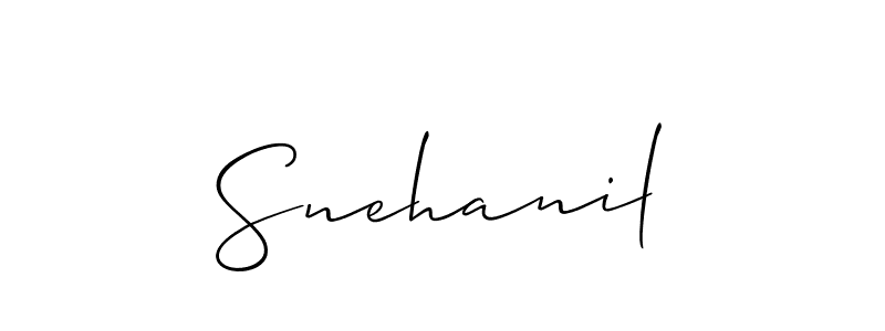 You should practise on your own different ways (Allison_Script) to write your name (Snehanil) in signature. don't let someone else do it for you. Snehanil signature style 2 images and pictures png