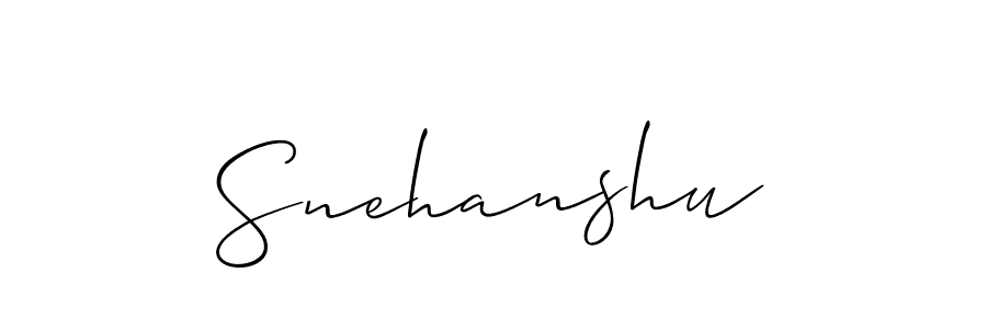 The best way (Allison_Script) to make a short signature is to pick only two or three words in your name. The name Snehanshu include a total of six letters. For converting this name. Snehanshu signature style 2 images and pictures png