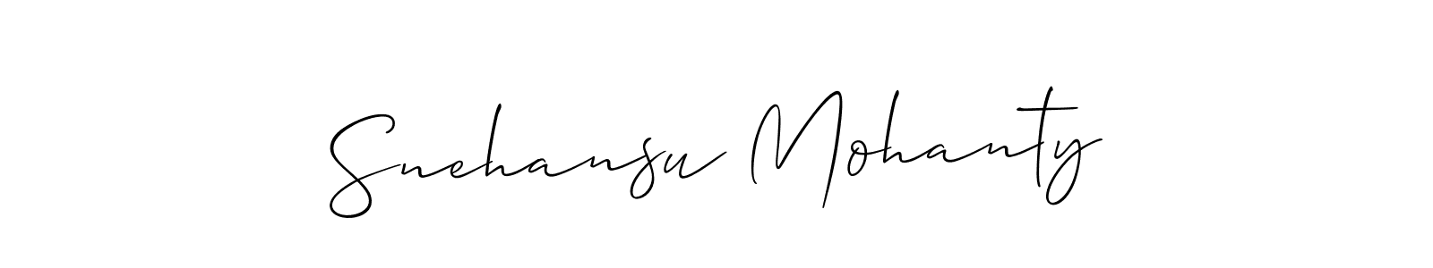 How to make Snehansu Mohanty signature? Allison_Script is a professional autograph style. Create handwritten signature for Snehansu Mohanty name. Snehansu Mohanty signature style 2 images and pictures png