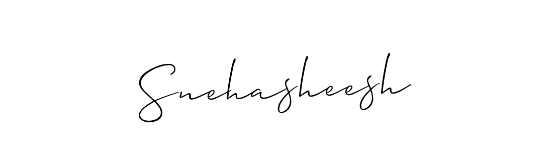 Design your own signature with our free online signature maker. With this signature software, you can create a handwritten (Allison_Script) signature for name Snehasheesh. Snehasheesh signature style 2 images and pictures png