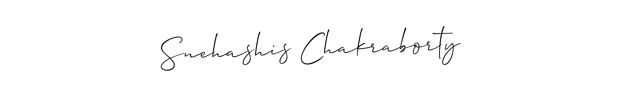 Use a signature maker to create a handwritten signature online. With this signature software, you can design (Allison_Script) your own signature for name Snehashis Chakraborty. Snehashis Chakraborty signature style 2 images and pictures png
