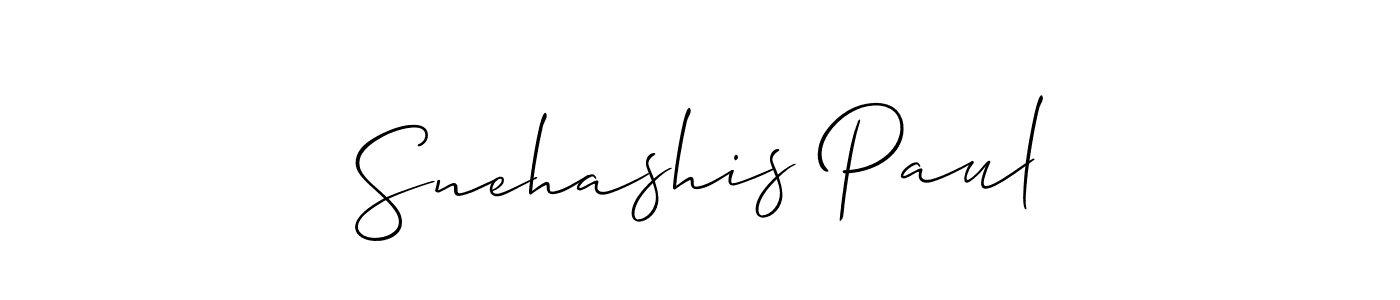 Also You can easily find your signature by using the search form. We will create Snehashis Paul name handwritten signature images for you free of cost using Allison_Script sign style. Snehashis Paul signature style 2 images and pictures png