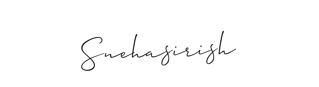 Also we have Snehasirish name is the best signature style. Create professional handwritten signature collection using Allison_Script autograph style. Snehasirish signature style 2 images and pictures png