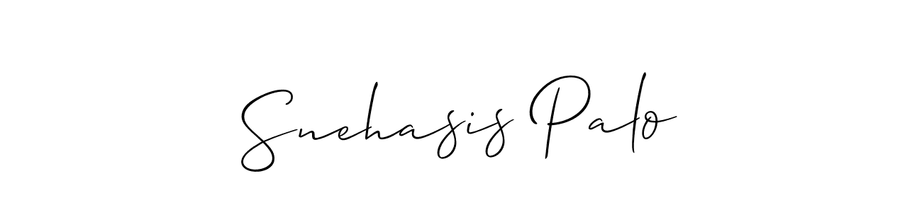 Make a short Snehasis Palo signature style. Manage your documents anywhere anytime using Allison_Script. Create and add eSignatures, submit forms, share and send files easily. Snehasis Palo signature style 2 images and pictures png