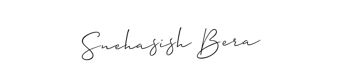 Also You can easily find your signature by using the search form. We will create Snehasish Bera name handwritten signature images for you free of cost using Allison_Script sign style. Snehasish Bera signature style 2 images and pictures png