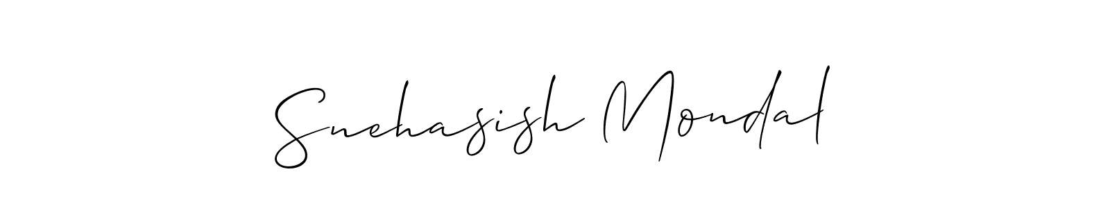 Design your own signature with our free online signature maker. With this signature software, you can create a handwritten (Allison_Script) signature for name Snehasish Mondal. Snehasish Mondal signature style 2 images and pictures png