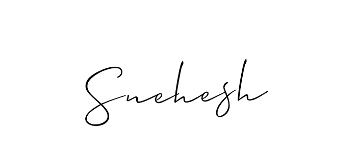 How to Draw Snehesh signature style? Allison_Script is a latest design signature styles for name Snehesh. Snehesh signature style 2 images and pictures png
