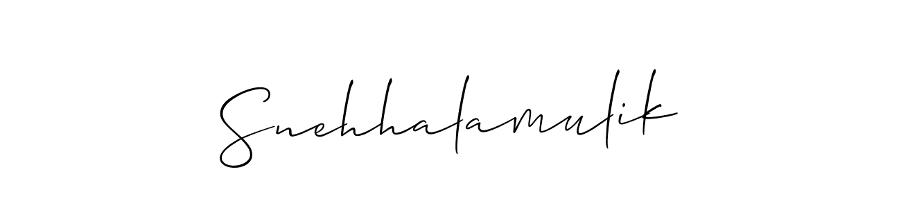 Make a beautiful signature design for name Snehhalamulik. Use this online signature maker to create a handwritten signature for free. Snehhalamulik signature style 2 images and pictures png