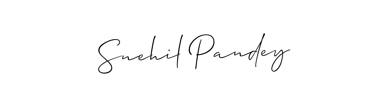 Best and Professional Signature Style for Snehil Pandey. Allison_Script Best Signature Style Collection. Snehil Pandey signature style 2 images and pictures png
