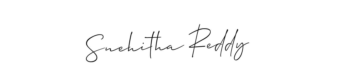 How to make Snehitha Reddy signature? Allison_Script is a professional autograph style. Create handwritten signature for Snehitha Reddy name. Snehitha Reddy signature style 2 images and pictures png