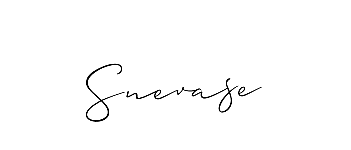 How to Draw Snevase signature style? Allison_Script is a latest design signature styles for name Snevase. Snevase signature style 2 images and pictures png